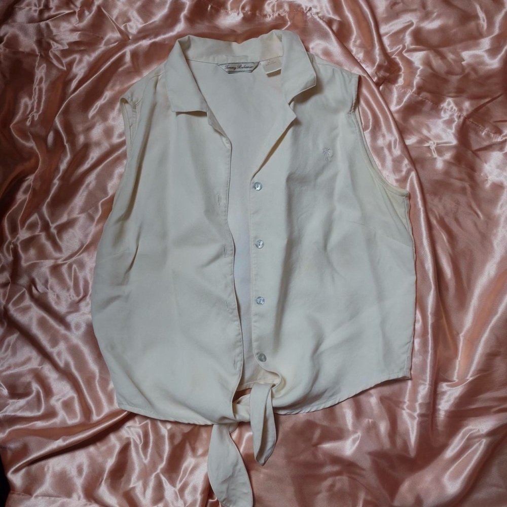 Vintage silk sleeveless top by Tommy Bahama